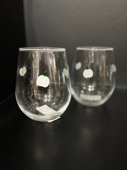 PUMPKIN WINE GLASSES