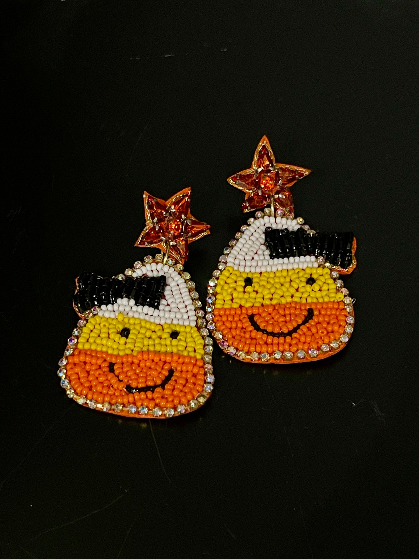 CANDY CORN EARRING
