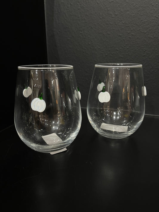 PUMPKIN WINE GLASSES