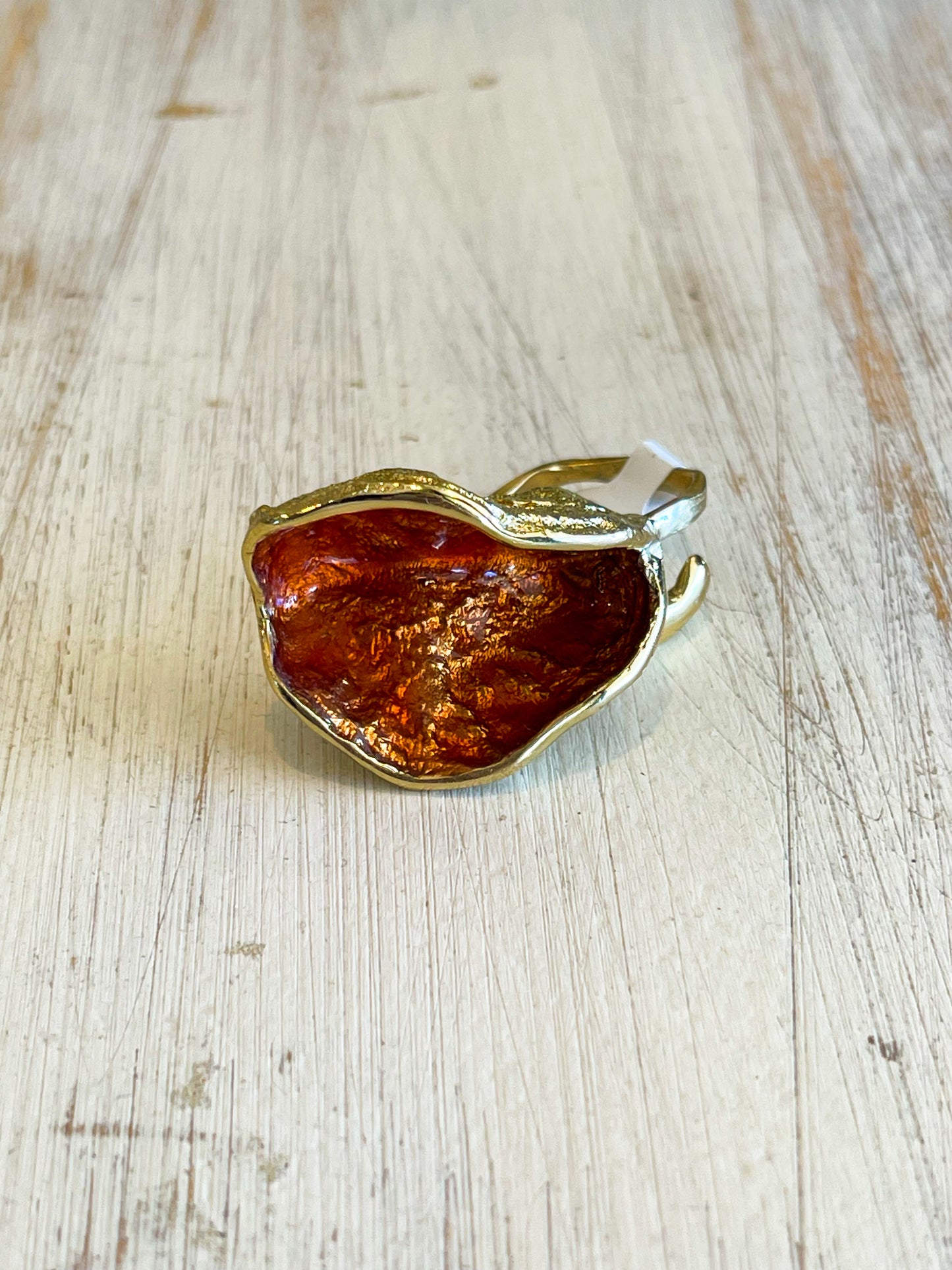 COPPER AND GOLD RING