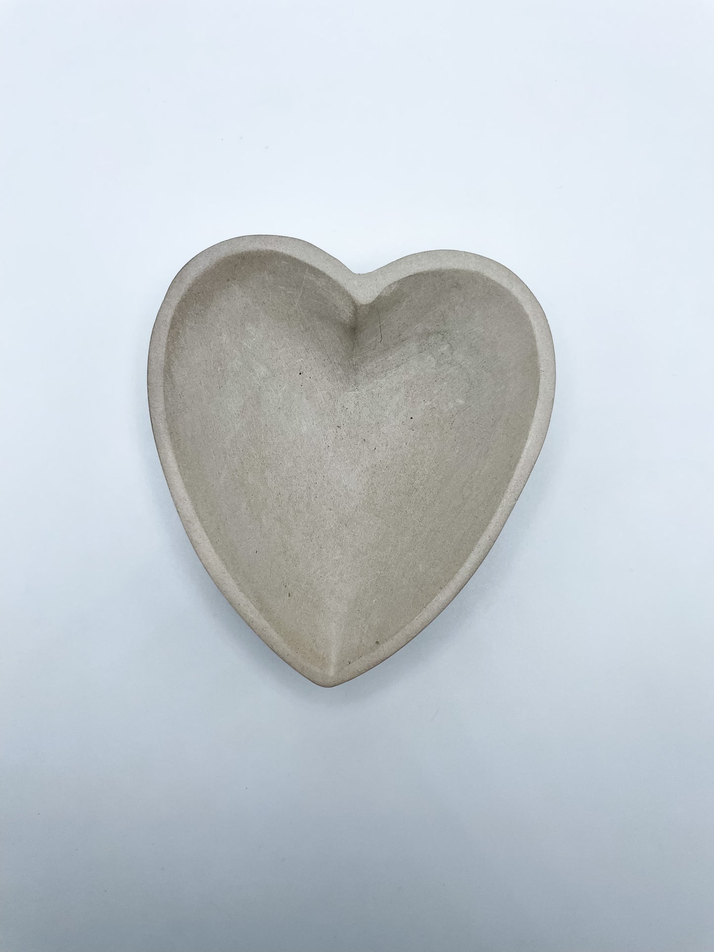 CARVED STONE HEART BOWL