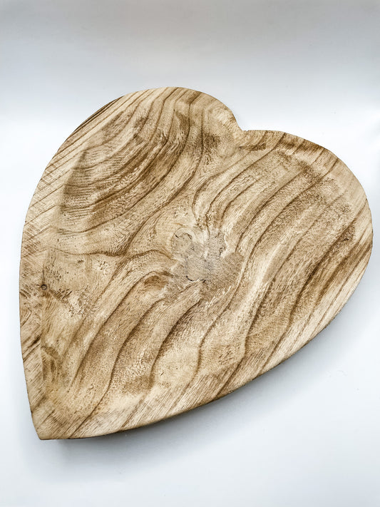 WOODEN HEART DECOR