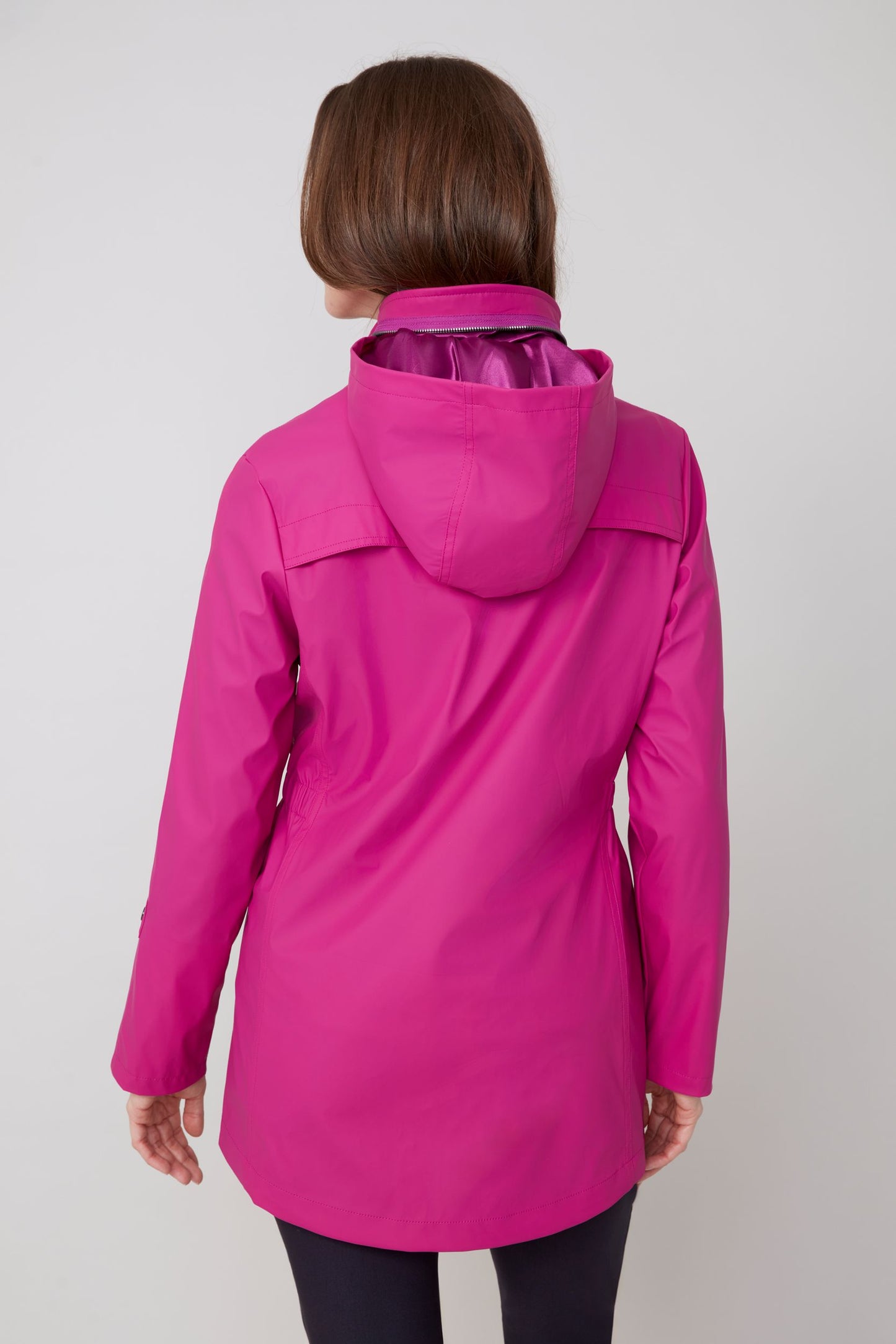 LEILANI PLUM RAINCOAT
