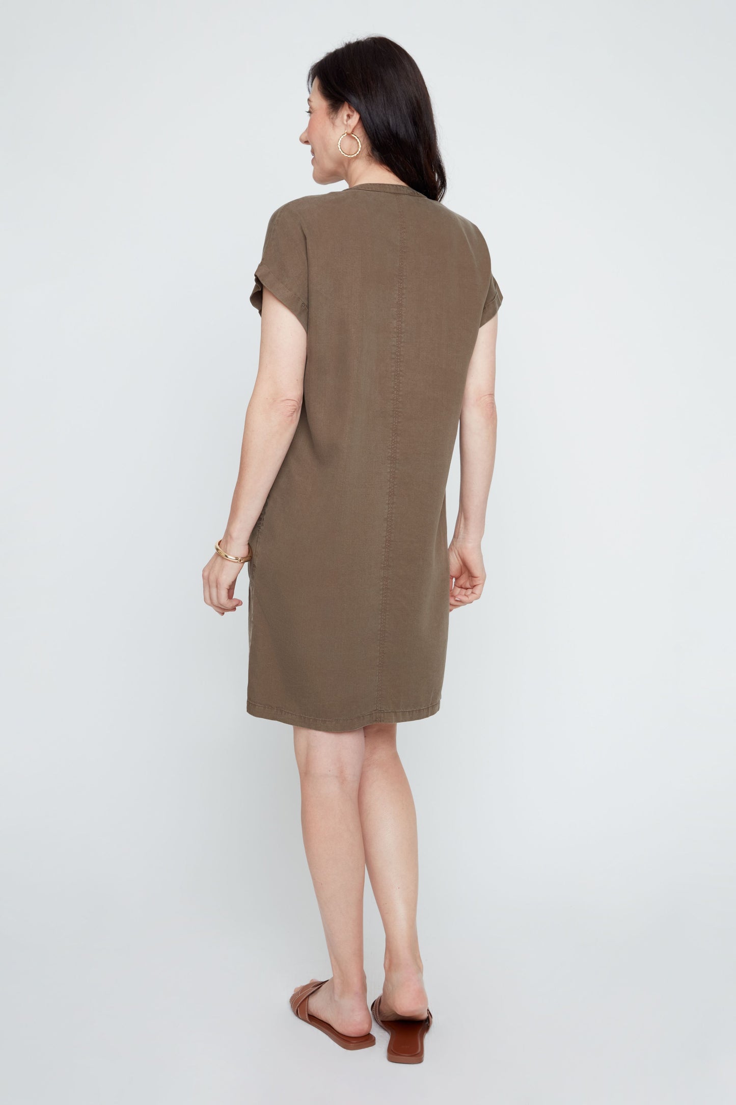 ALIZA KHAKI DRESS