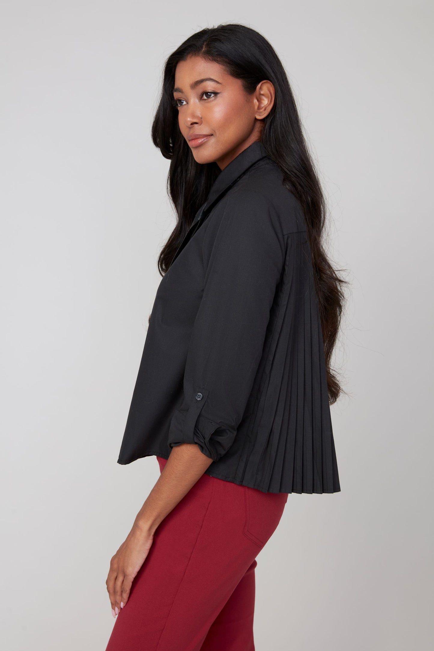 QUINN BLACK BLOUSE