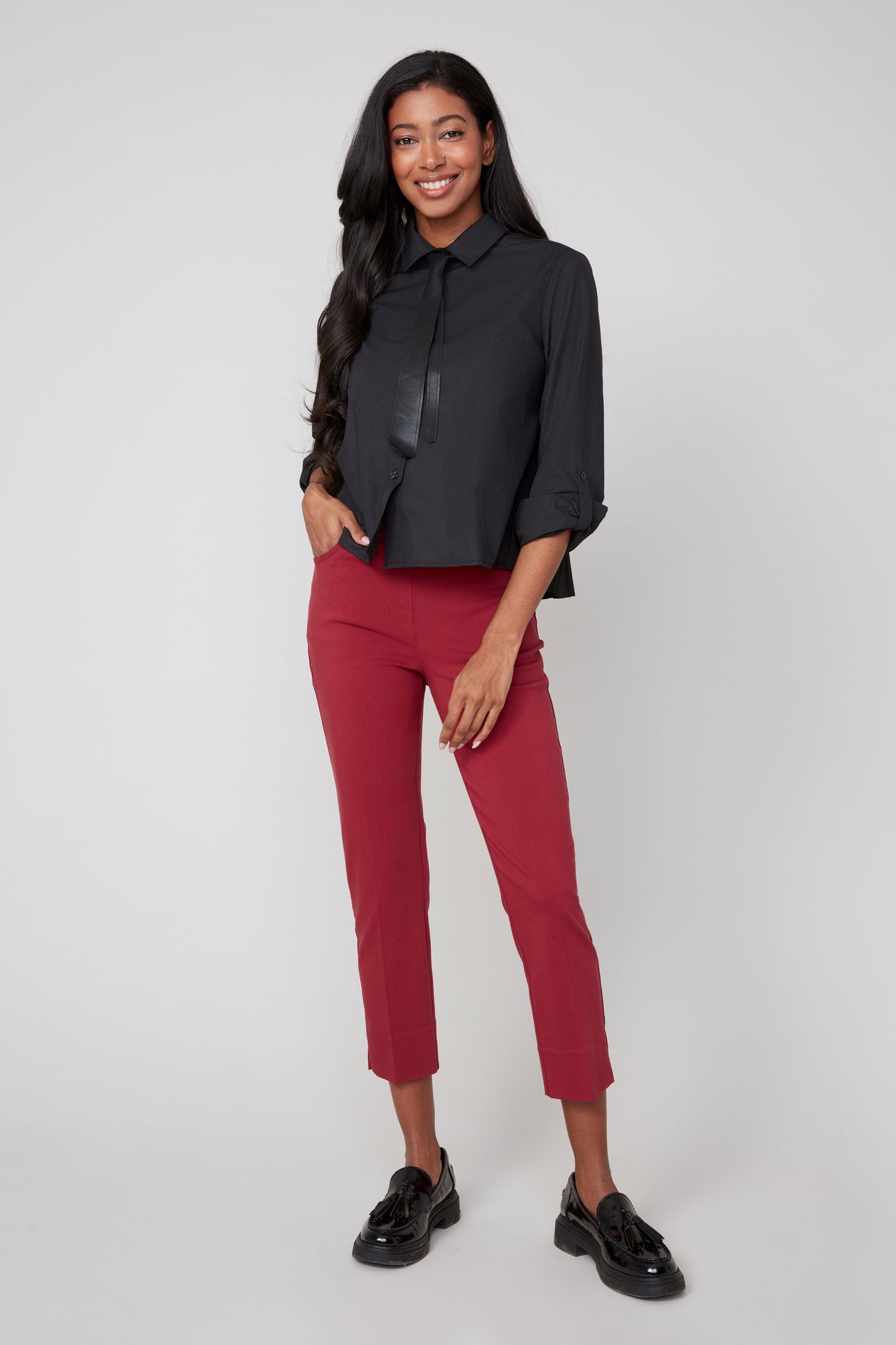 QUINN BLACK BLOUSE