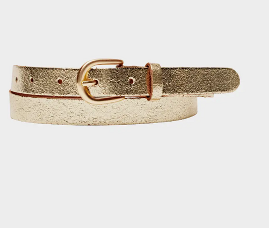 EVA SKINNY METALLIC BELT