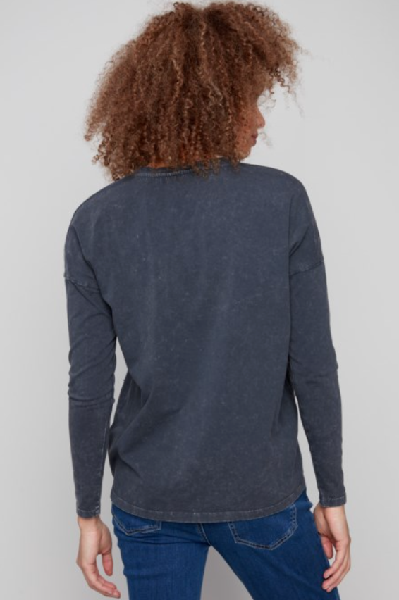 MARA V-NECK KNIT TOP