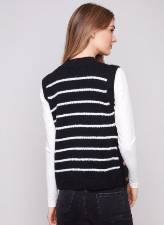 LOVISA BLACK SWEATER VEST