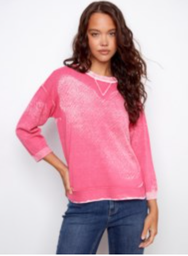 JOCELYN FUCHSIA SWEATER