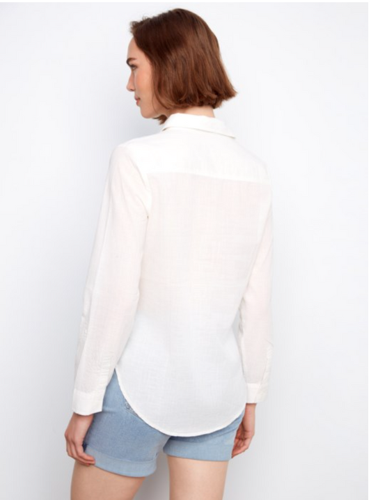 MELANY WHITE BLOUSE