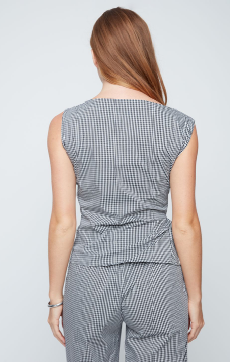 LORETTA INDIGO BLOUSE