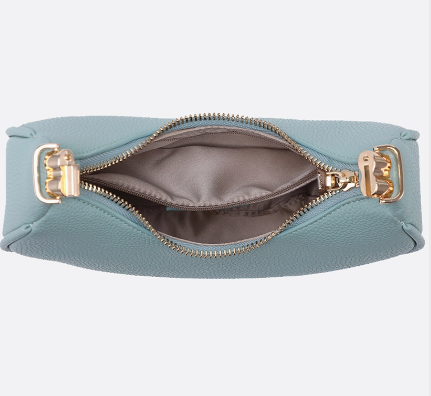BAGHDAD HALF MOON LIGHT SEAFOAM PURSE