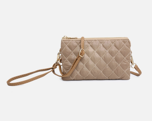 RILEY TAUPE WRISTLET