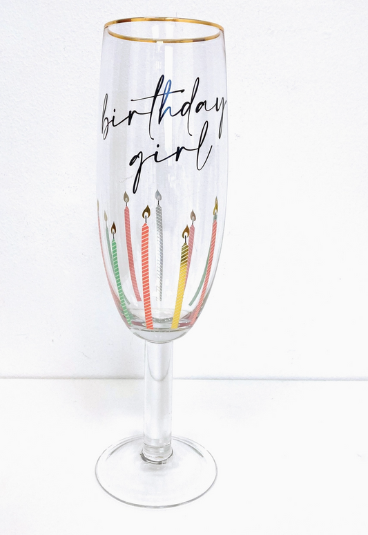 BIRTHDAY GIRL OVERSIZED CHAMPAGNE FLUTE