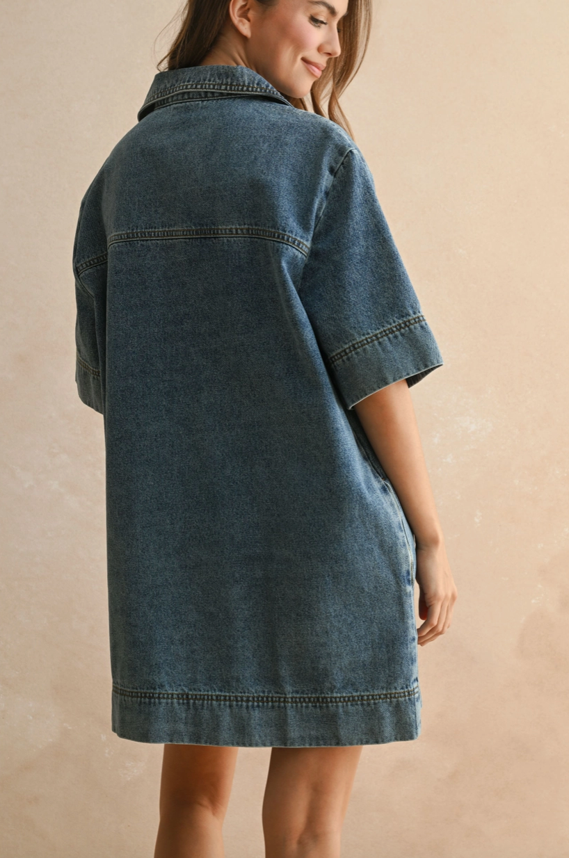CHARLIE DENIM DRESS