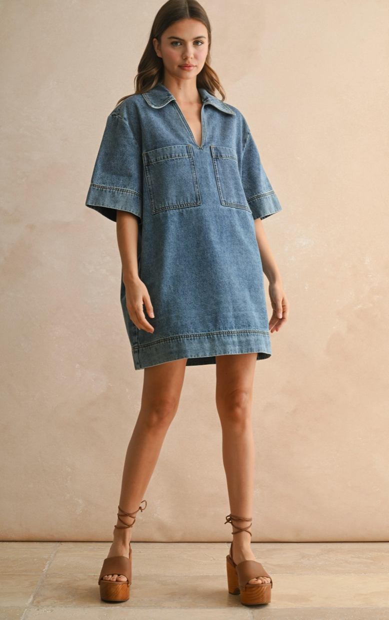 CHARLIE DENIM DRESS