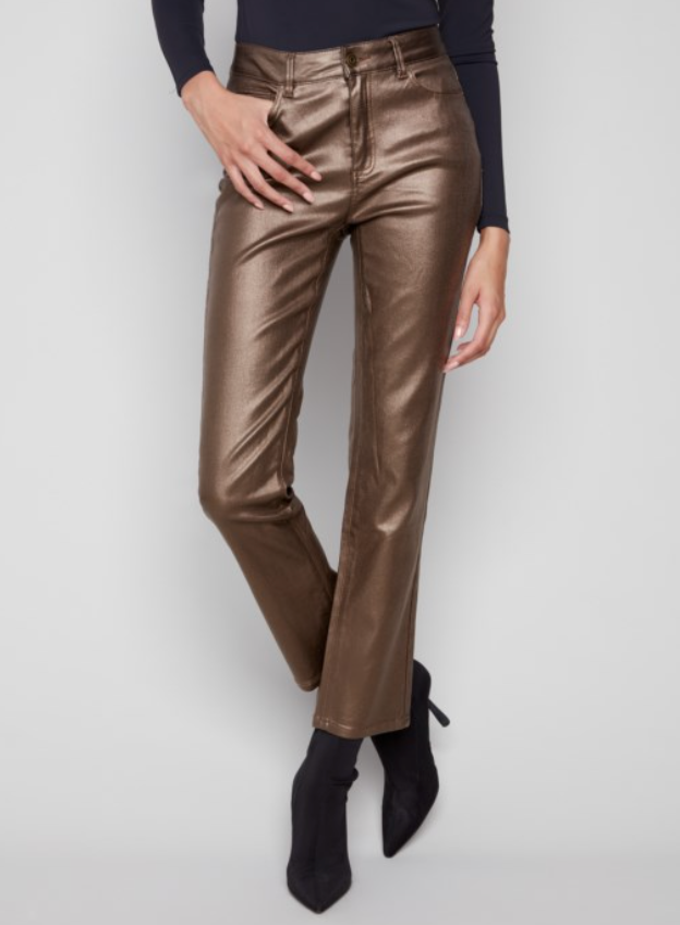 CAITLIN COPPER WAXED PANT