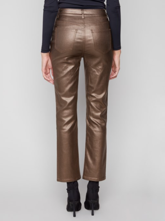 CAITLIN COPPER WAXED PANT