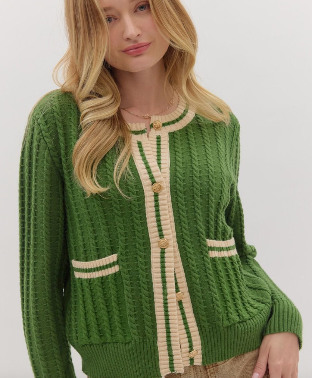 ANGELICA GREEN SWEATER