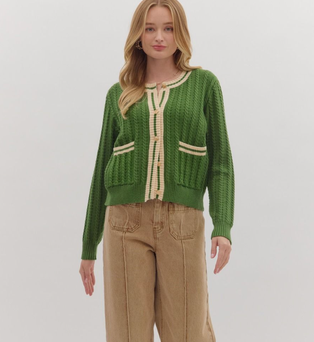 ANGELICA GREEN SWEATER