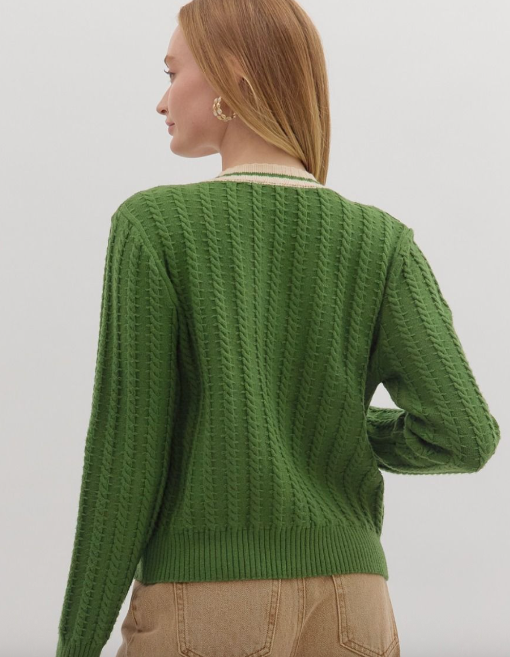 ANGELICA GREEN SWEATER