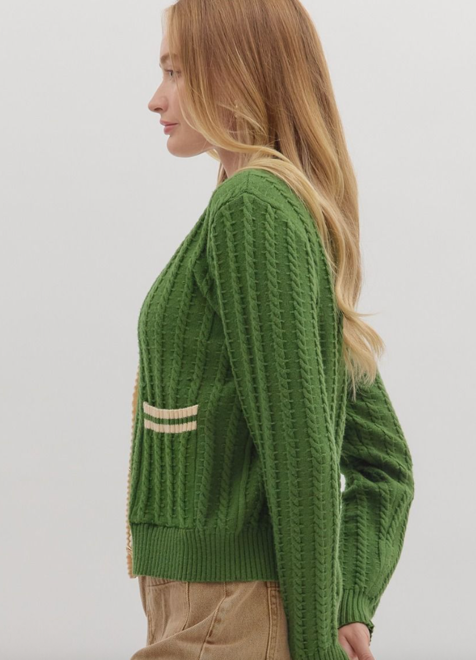 ANGELICA GREEN SWEATER