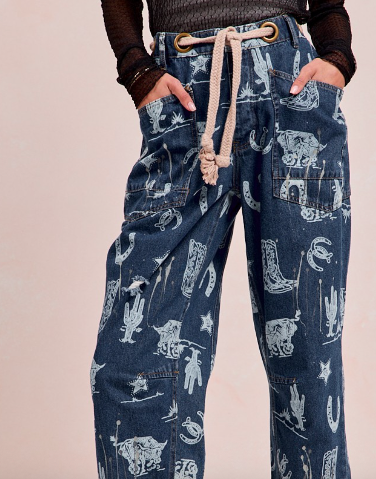 RINA BARREL JEANS