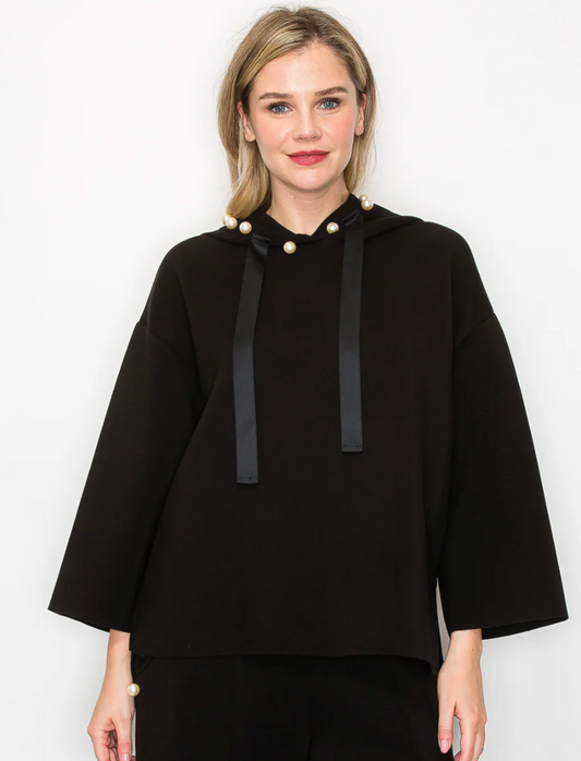 FRANCINE BLACK PEARL HOODIE