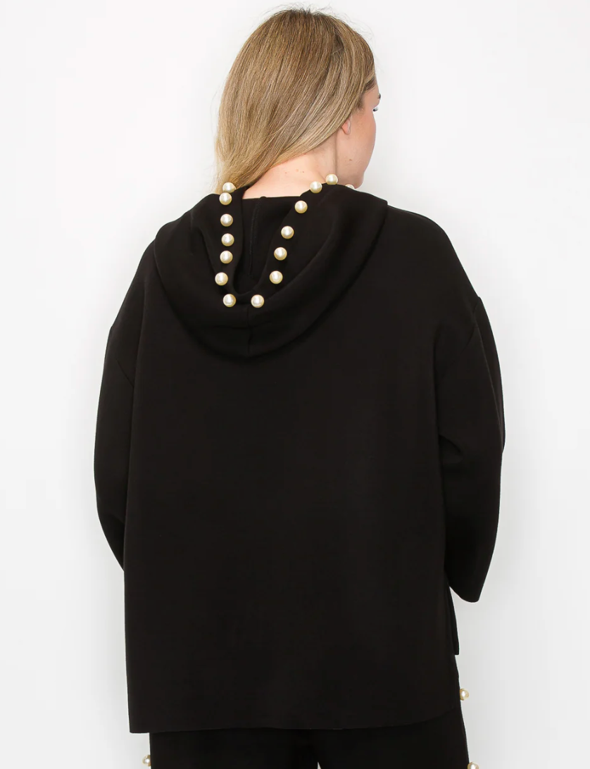 FRANCINE BLACK PEARL HOODIE