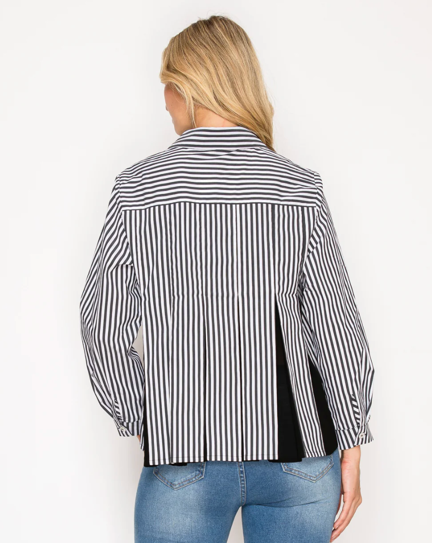 JENN PLEATED SHIRT