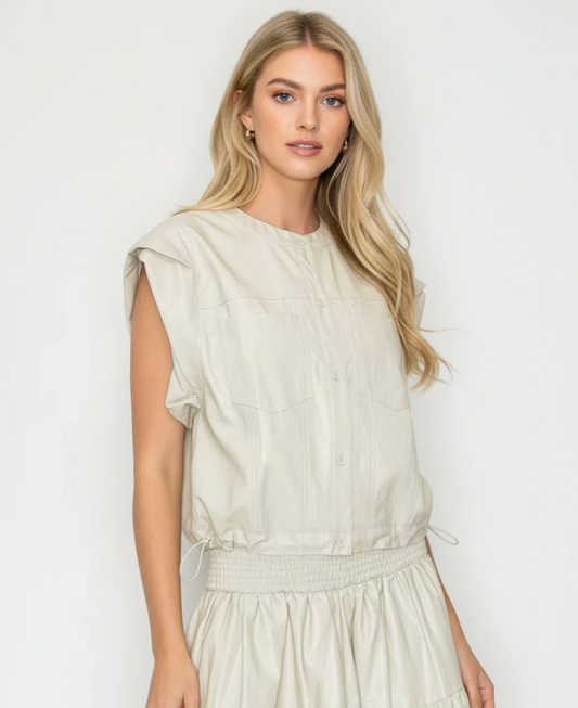 JONNICA LEATHER VEST