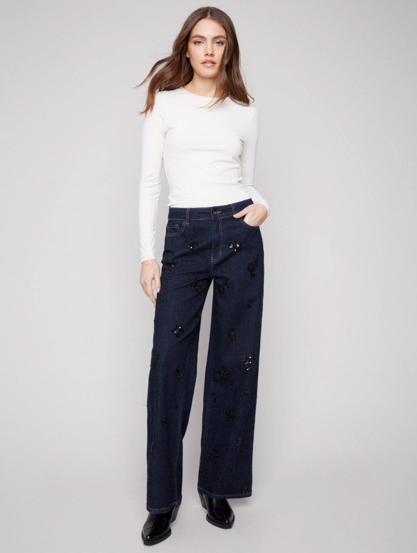 YVONNE EMBELLISHED JEANS