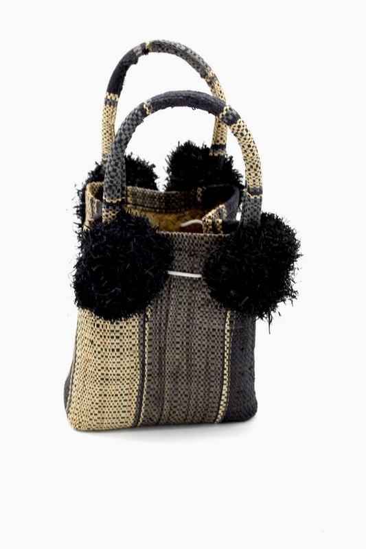 MIRA BLACK SWIRL BAG