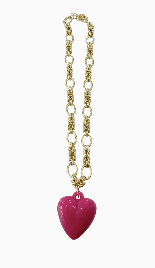CLARA HOT PINK NECKLACE