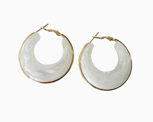 KANSAS WHITE EARRINGS