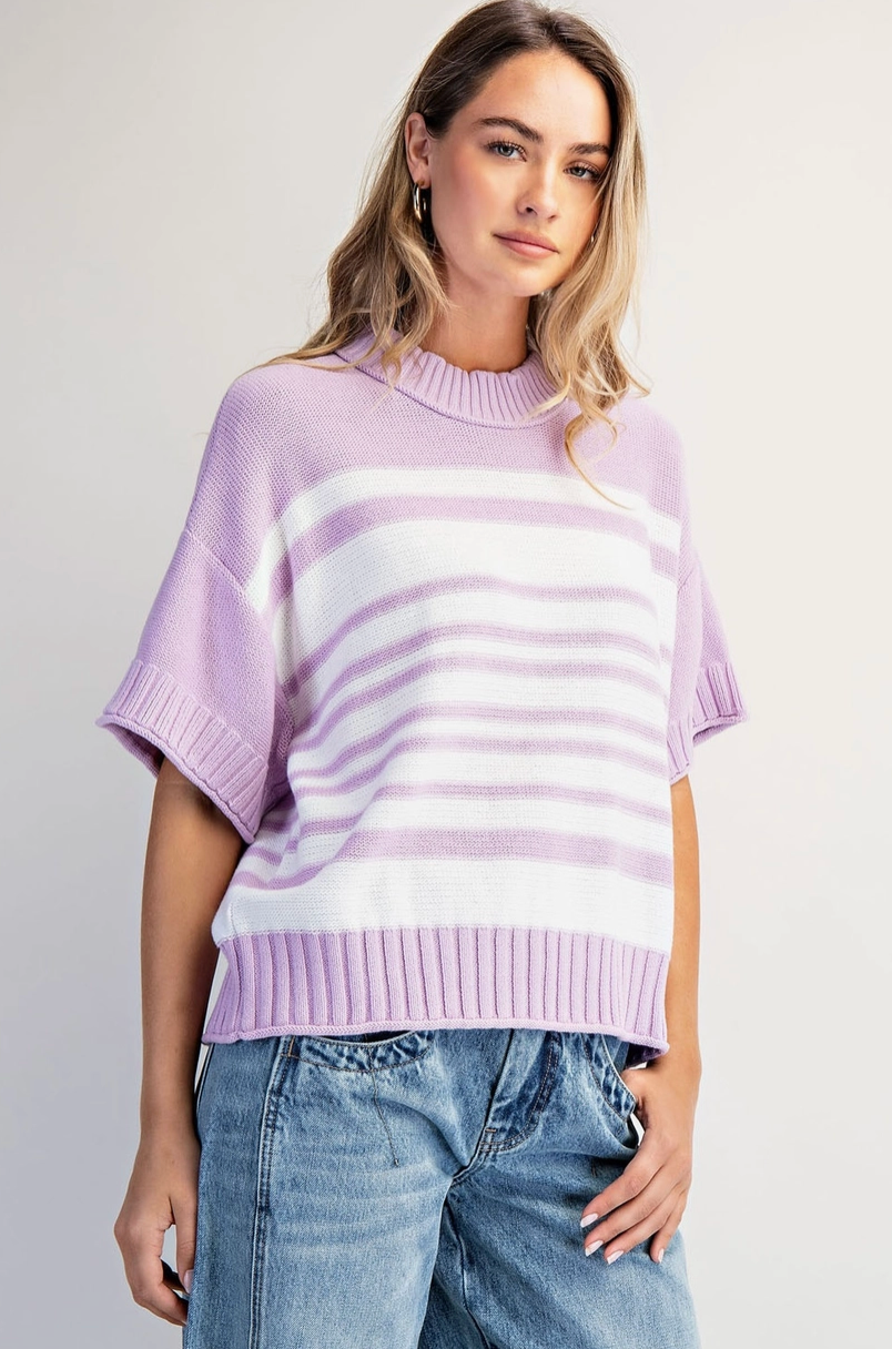 ADDELLE LAVENDER SWEATER