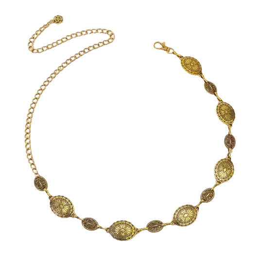 ROSETTE BELT GOLD