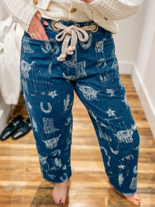 RINA BARREL JEANS