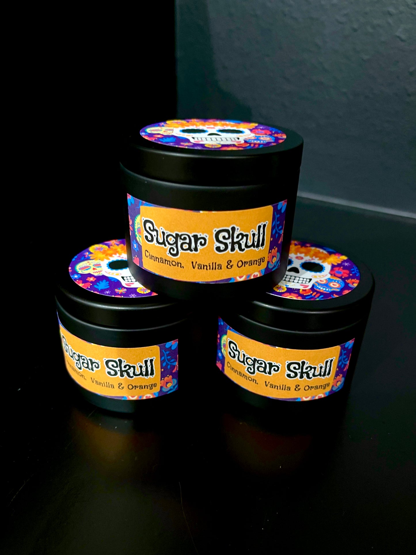 SUGAR SKULL CANDLE