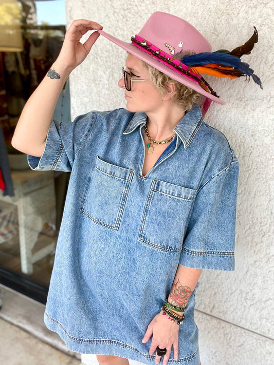 CHARLIE DENIM DRESS