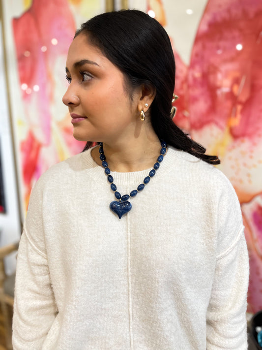 ROXIE NAVY NECKLACE