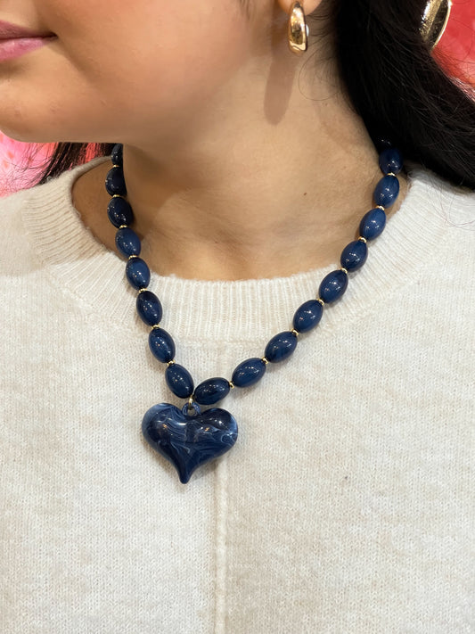 ROXIE NAVY NECKLACE
