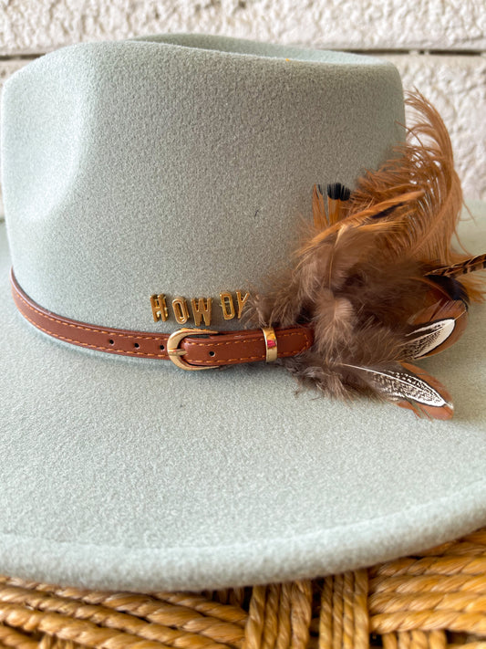 HOWDY WESTERN HAT