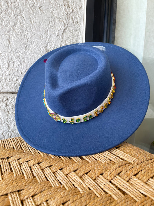 BLUE QUEEN WESTERN HAT