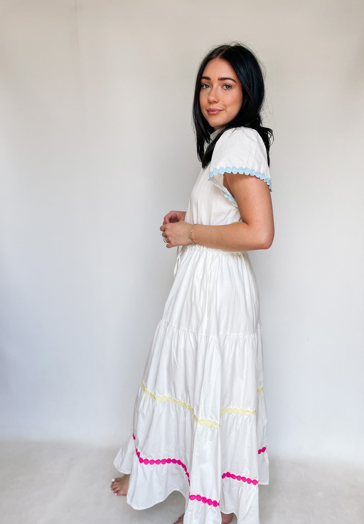 CALLAN DRESS - WHITE