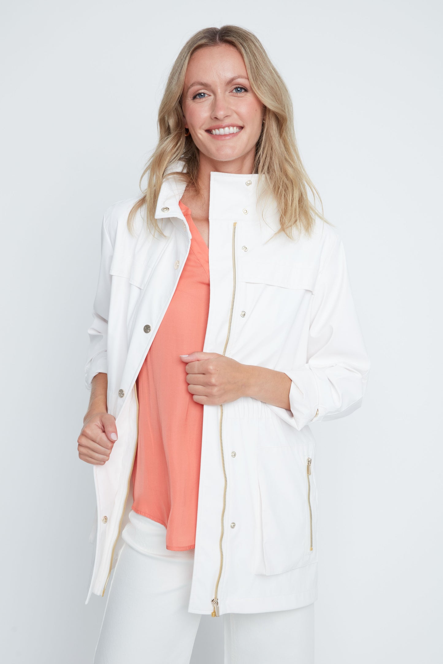 MARTHA CREME RAINCOAT