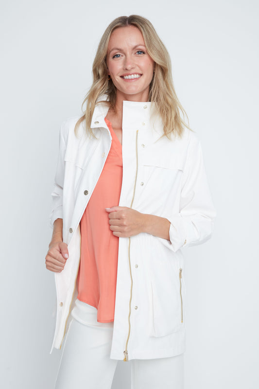 MARTHA CREME RAINCOAT