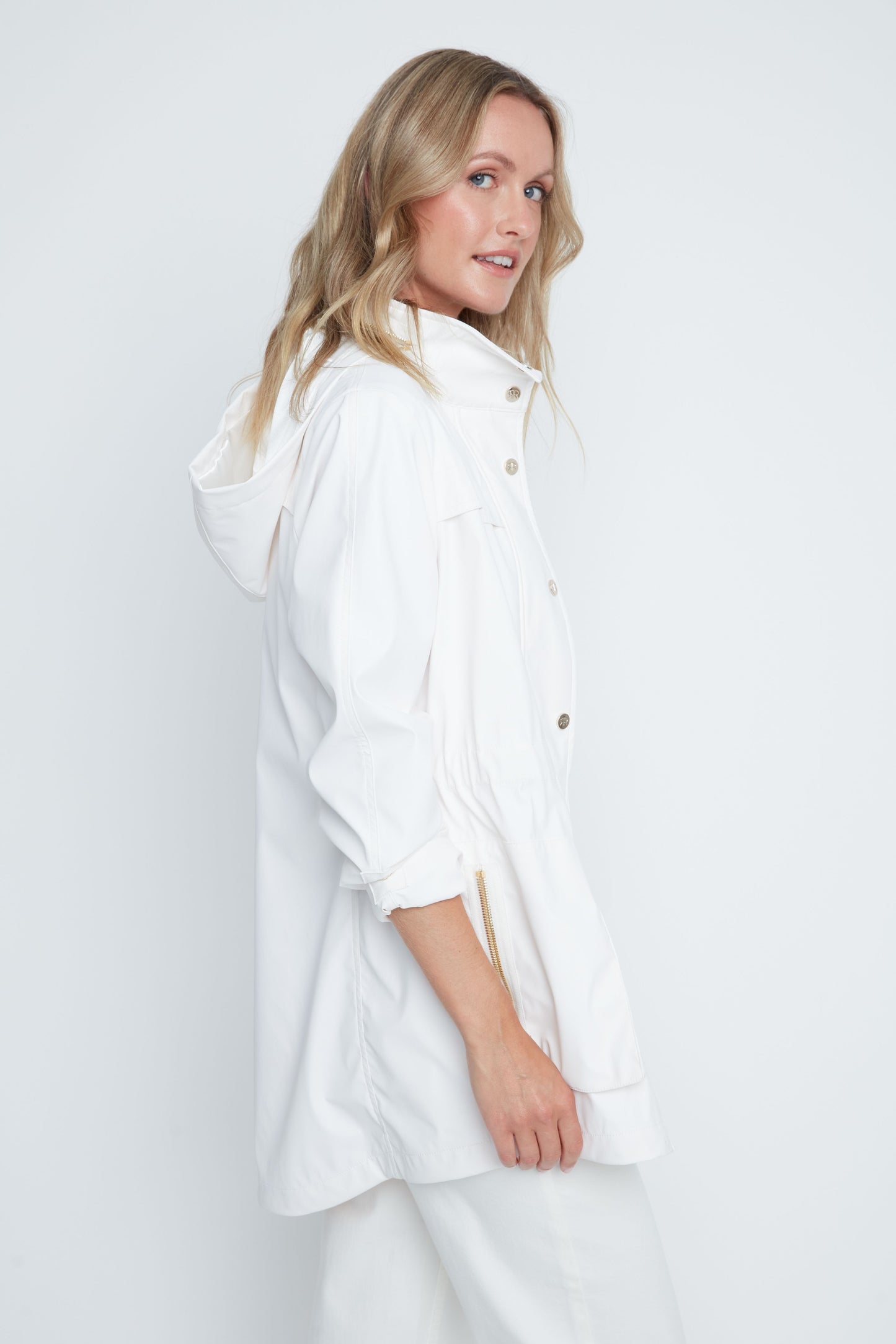 MARTHA CREME RAINCOAT