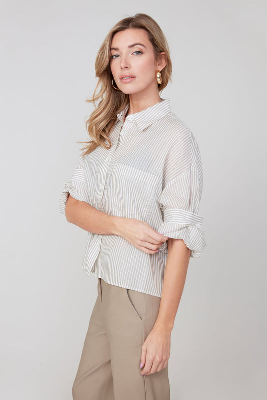 CLAIRE BUTTON DOWN BLOUSE